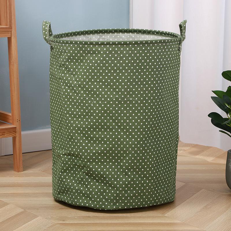 Printed Laundry Basket Portable Foldable Laundry Organiser Cotton & Linen Clothes Basket Children's Toys Dirty Laundry Basket