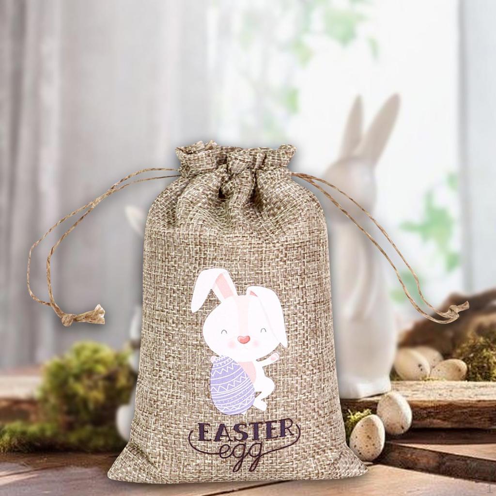 Drawstring Bag Easter Bunny Party Candy Treat for Wedding