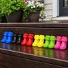 2pairs Waterproof Dog Rubber Boots Anti-slip Cat Puppy Foot Cover Portable Pet Shoes  Outdoor