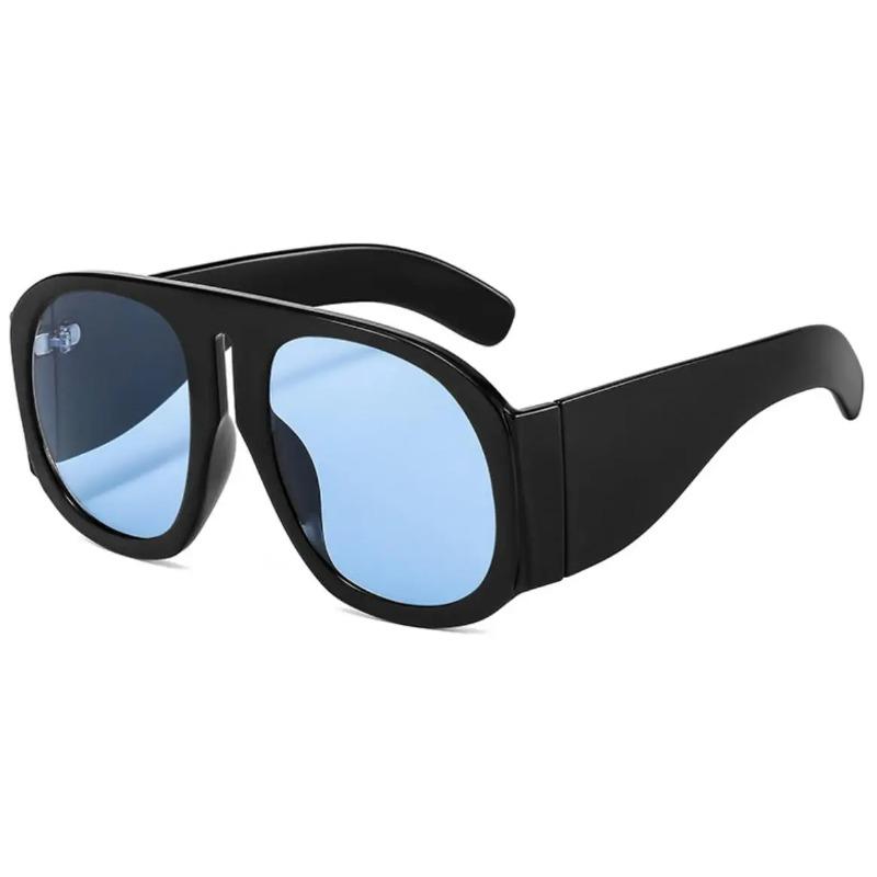 Yellow Oversized Pilot Sunglasses Women Luxury Designer Wide Square Gradient Sun Glasses Trendy Big Frame