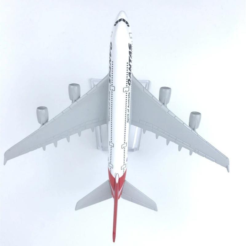 16cm Diecast Model Air Australia Qantas 380 A380 Airlines Airways Toys Model Airplane Diecast Metal 1/400 Scale Plane W Stand