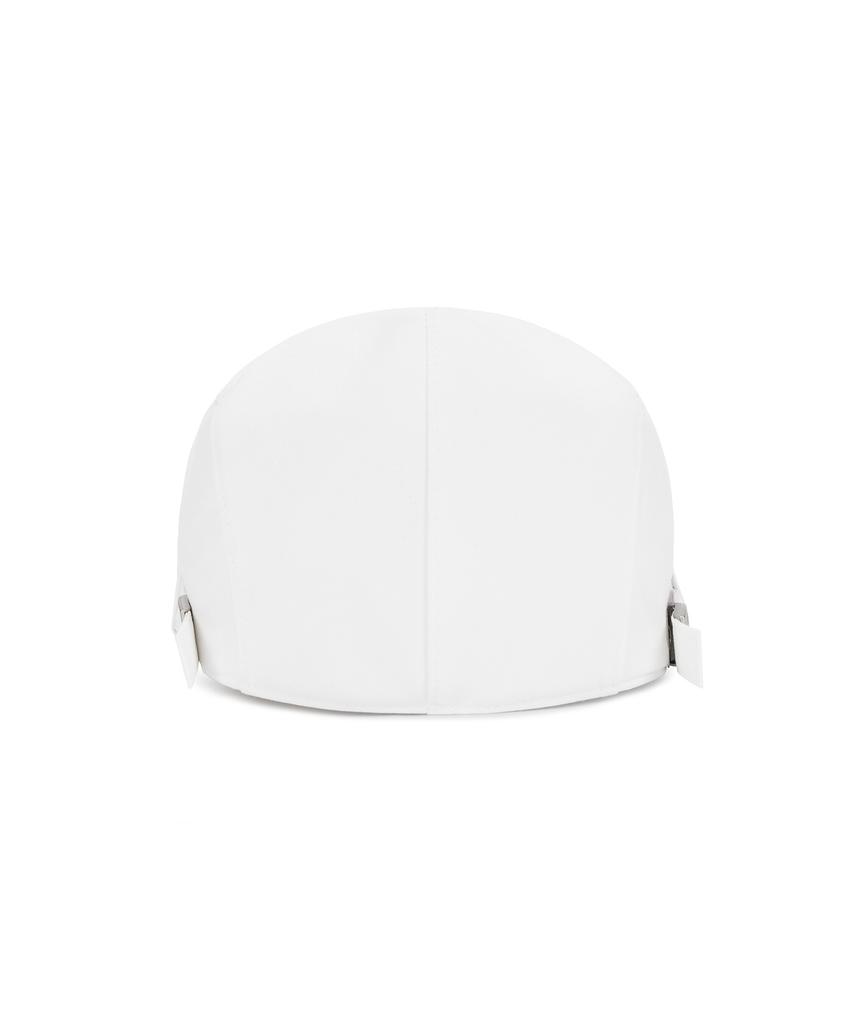 Bajal Va Square Belt Hunting Cap White