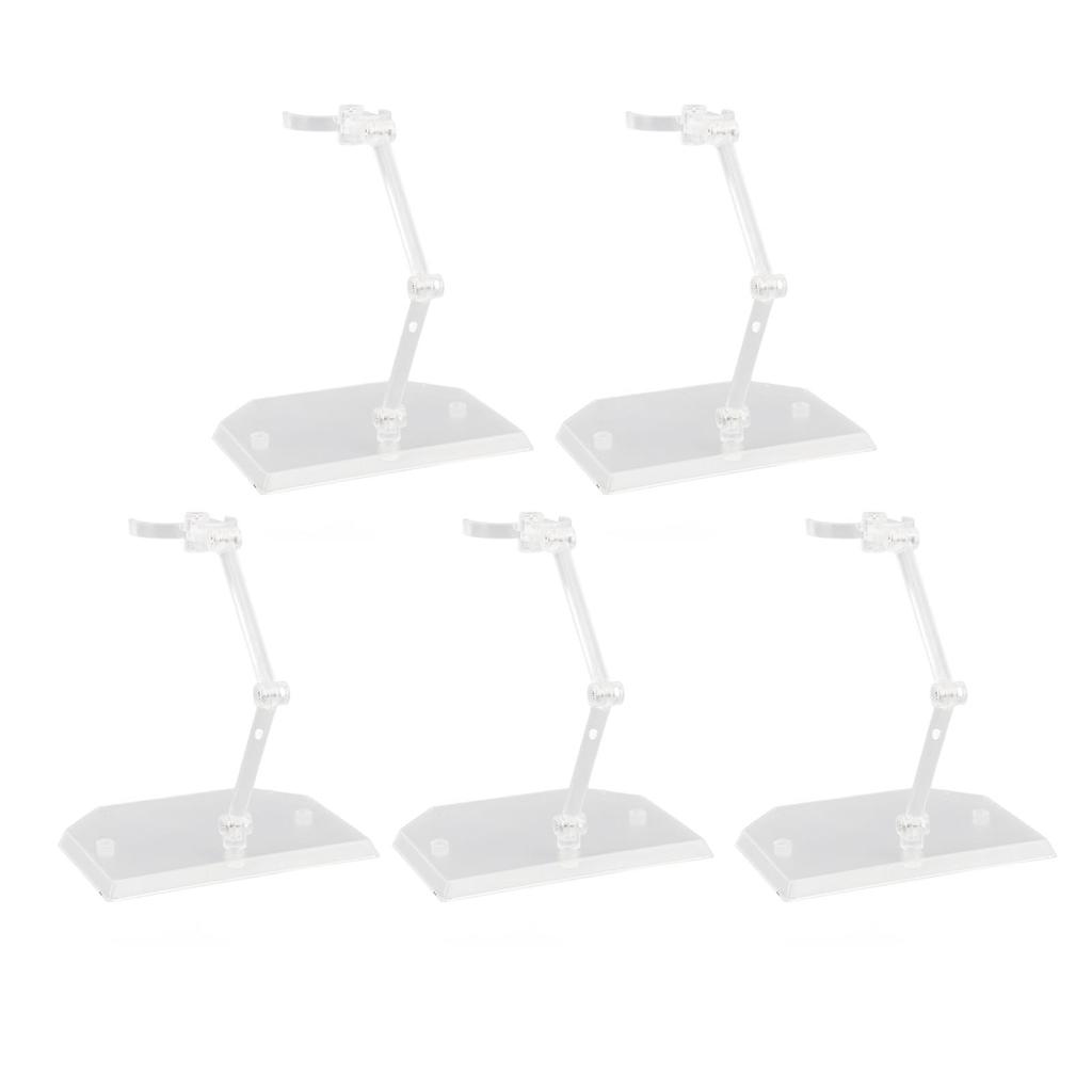  Packs Action Figure Stand Doll Model Support Multi Functional Adjustable Figure Holder Transparent