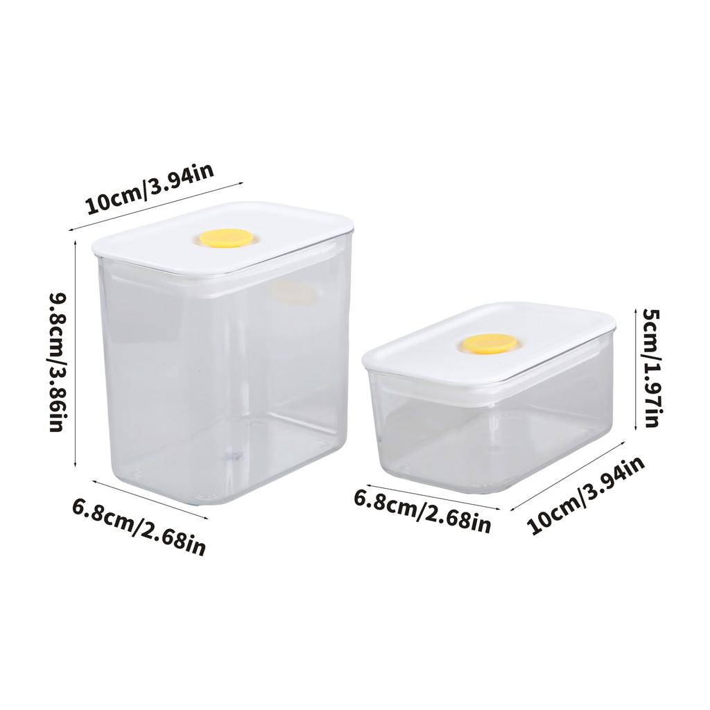6Pc Stackable Plastic Food Storage Container With Airtight Design For Kitchen Pantries Organization Snacks Preservations