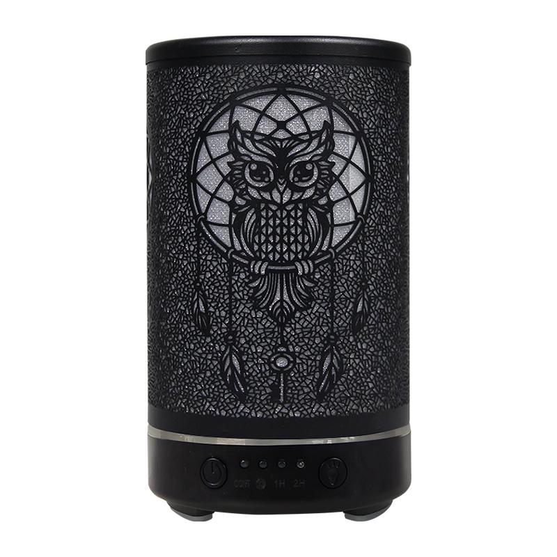 

100ml Perfume Aroma Ultrasonic Air Humidifier Timing Function Room Fragrance Diffuser Smart Home Appliance with LED Night Lights US