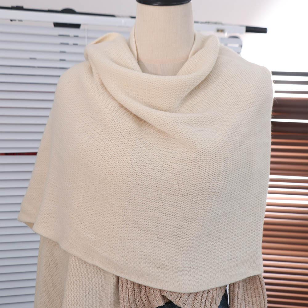 Solid Color Men Wool Scarf Simple Coldproof Scarf Casual Winter Cashmere Scarf  Gifts