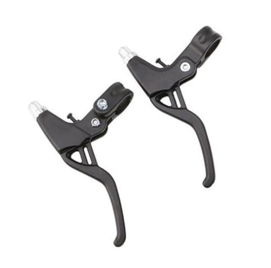Aluminum Alloy Bicycle Brake Handbrake Adjustment and Replacement Du and Right Lever, (Pont Monde) (Left Set) (Black)