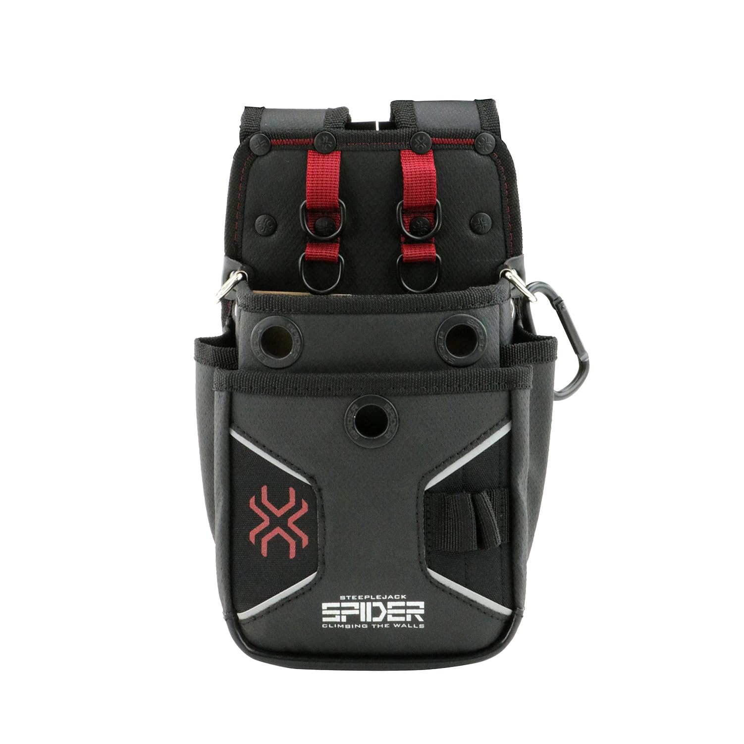 

SK11 SPIDER Small Waist Pouch, 2-Tier, Reinforced Bottom, Pleated Belt for Carabiners and Rings (SPD-HG4-JY)
