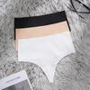 Large Size Seamless One-piece High-waisted Ice Silk T-pants Sports Quick-drying Breathable Sexy Random-cut Underwear