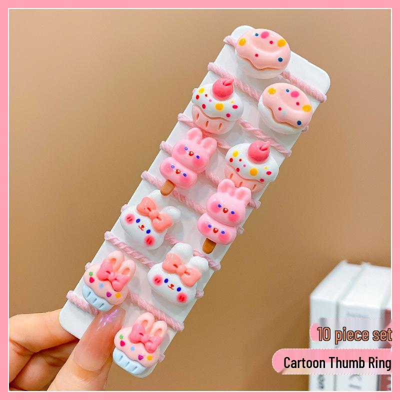 Non-Damaging High-Elastic Hair Ties: Gentle Rubber Bands for Kids' Hairstyles
