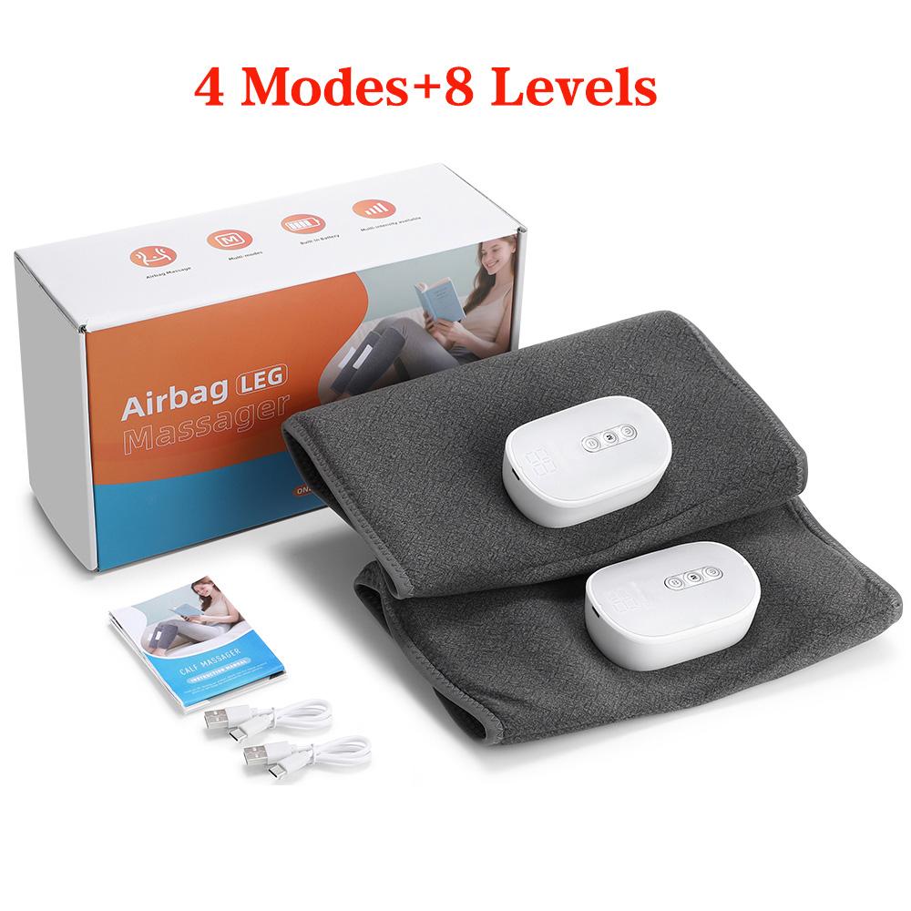 Electric Leg Massager 360° Air Pressure Calf Massager 3 Mode Wireless Rechargeable for Relaxation