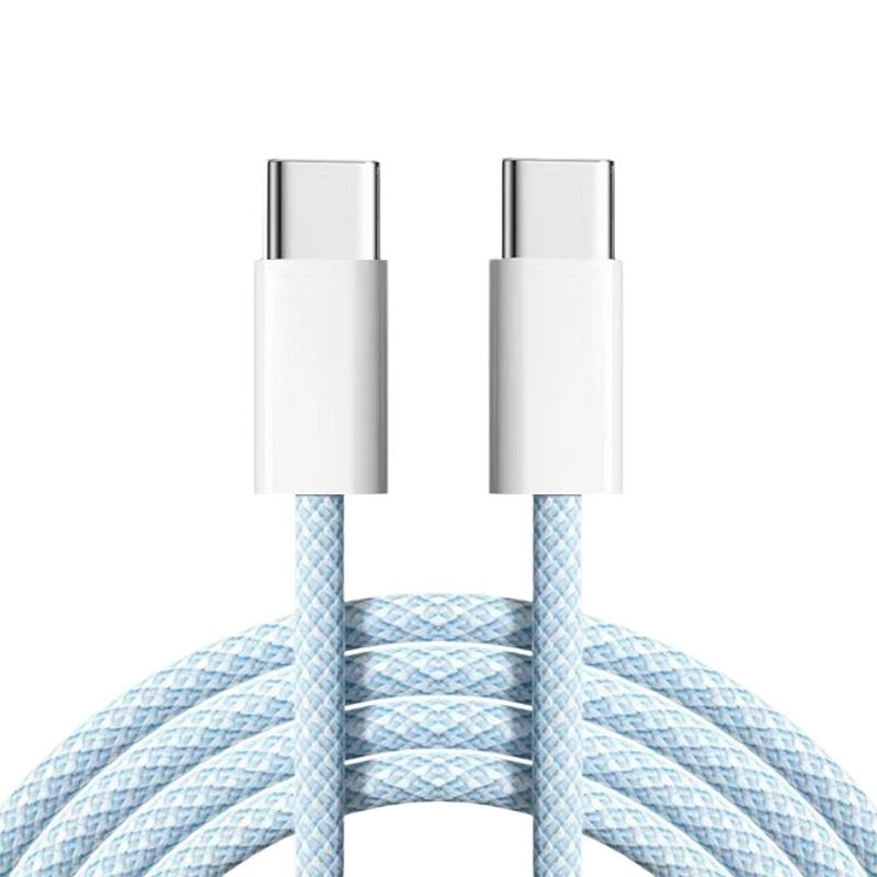 60W 5A Fast Charging Type-C PD Cable Pure Copper Conductor Nylon Braided for Phone