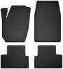 Rubber Car Mats, Set of 4, Universal For: Citroen DS3 Cabrio (2015-)