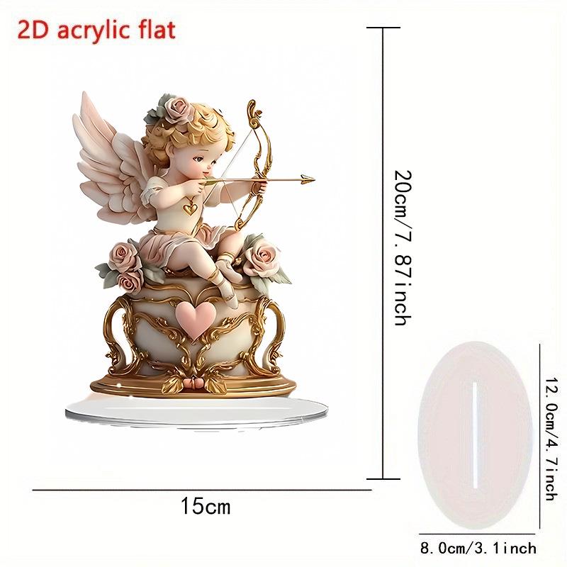 Cupid's Arrow Love Child Acrylic Ornament for Desk, Bedroom, or Office