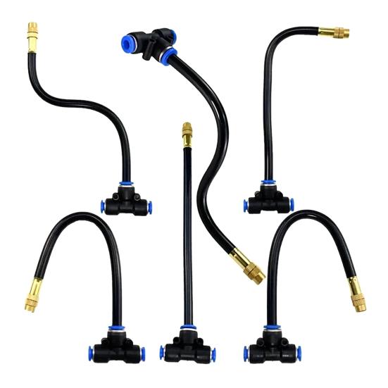 10M/15M Garden Irrigation System Irrigation Hose with 360-Degree Bendable Nozzles Quick Connect Drip Irrigation System for Greenhouse Lawn Watering