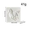 2 Pieces Running Pony Mold Silicone Horse Baking Mold DIY Fondant Molds Handmade Square Cake Chocolate Mold Decoration
