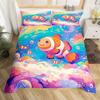 Clownfish Duvet Cover Sets For Kids Queen Size Lightweight Down Quilt Covers Bedroom Decor 2 Pillowcases 1 Duvet Cover No Quilt