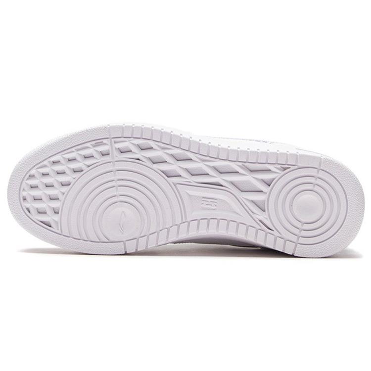 Li Ning Abrasion Resistant Slip Resistant Low top Skateboard Shoes Women's White Purple AGCS084-4