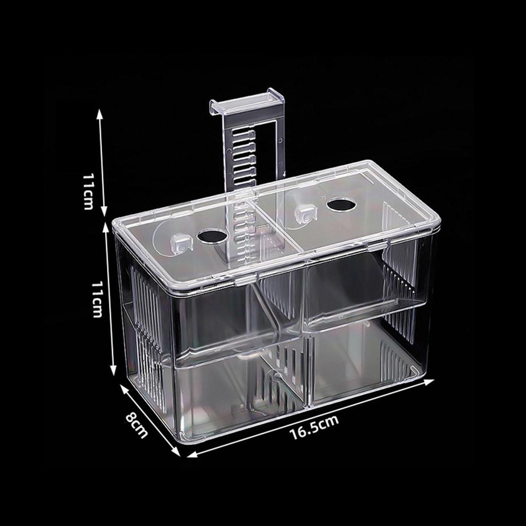 Fish Breeder Box, Hatching Box Easy Installation Two Layers Isolation Breeding