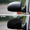1 Pair For Skoda Fabia 2008-2014 Car Rearview Side Mirror Cover Wing Cap Exterior Door Case Trim Sticker