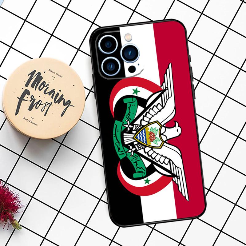Jemen Flagge Wappen Hülle Für iPhone 16 15 14 11 12 13 Pro Max Mini X XR XS Max 7 8 16 15 Plus Hülle Funda
