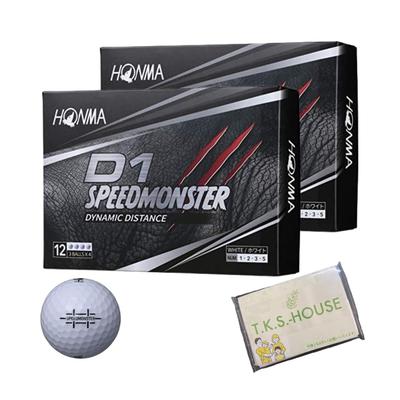 Honma D1 BT2003 Speed Monster 3 Piece Golf Ball White WH 2 Dozen 24 Balls HONMA Honma Golf Bulk Purchase Original Pocket Tissue Included