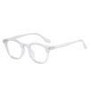 Fashion Oval Computer Glasses Frames Women Vintage Clear Blue Light Blocking Eyeglasses Retro Rivets Optical Frame