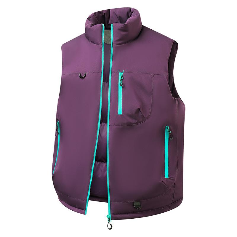 New thickened stand-up collar vest men's autumn and winter dopamine warm windproof vest vest vest vest vest vest jacket