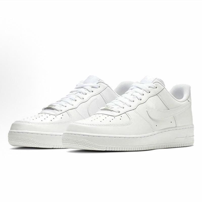 High-Quality European and American Air Force One Sneakers: Genuine Leather Women's and Men's Outdoor Sports Shoes