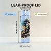 1PC Off Road Motorcycle Rider Print 750ml Color Plastic Sports Water Bottle Leakproof Flip Straw Lid Suitable for Sports Office Home Use