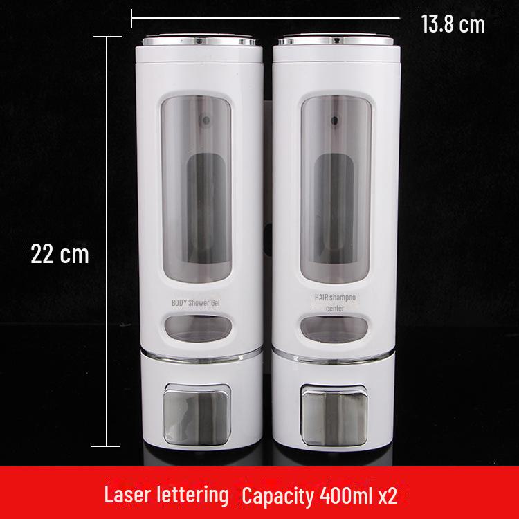 Wall-Mounted Bathroom Soap & Shampoo Dispenser