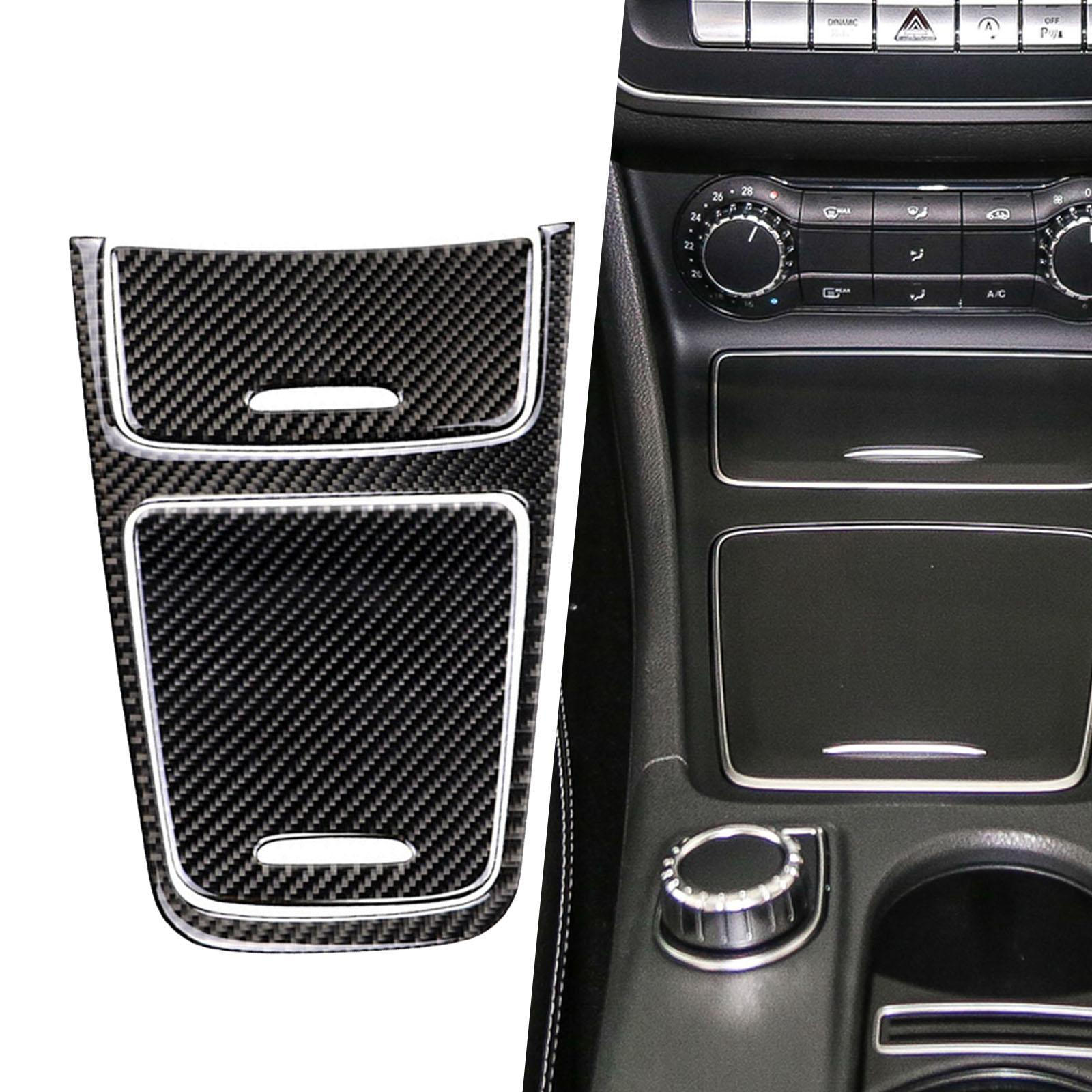 

Крышка центральной панели управления автомобиля Украшение из углеродного волокна Декор для салона автомобиля