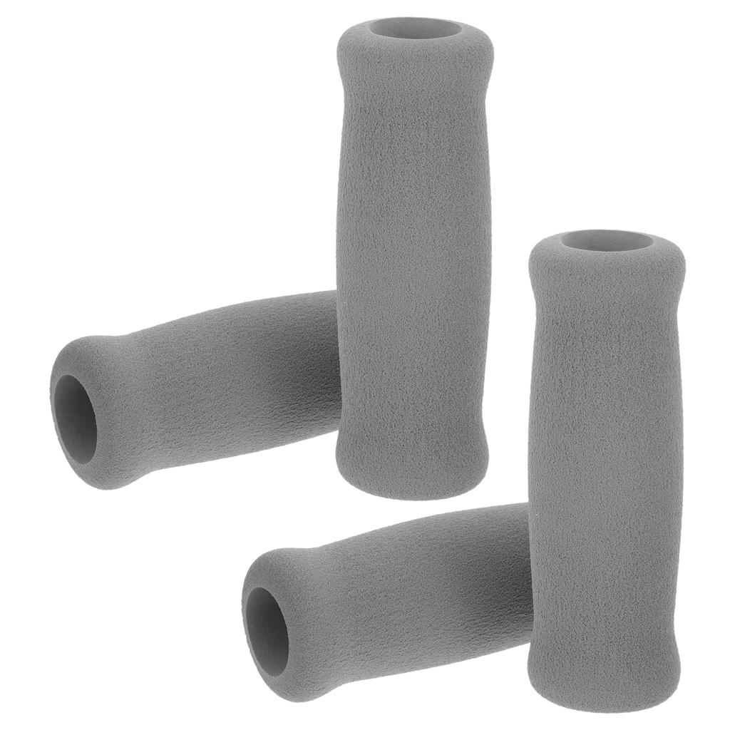 4 Pcs Hiking Pole Handle Walker Foam Sponge Grip Walking Stick Cover 4pcs (black) Cane Grips Crutch Elderly Chair