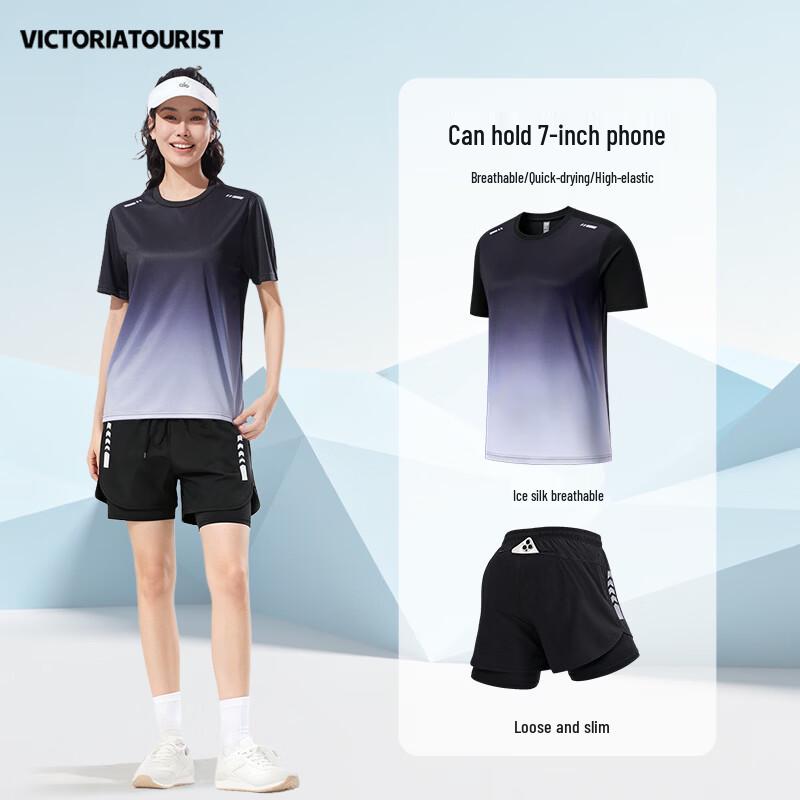 VICTORIATOURIST Men s Summer Quick-Dry Sportswear Set 2XL