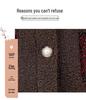 Women's Fleece-Lined Shawl Vest - Winter Wool, Mid-Aged & Elderly Style