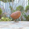 Rustic Metal Birds Outdoor Garden Decor Iron Art Birds Statue Metal Bird Ornament Courtyard Sculpture For Yard, Patio, Lawn