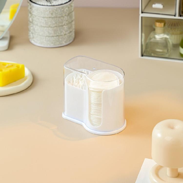 Hygienic Cosmetic Cotton Storage Container Clear Vertical Organizers For Bathroom And Vanities Organization