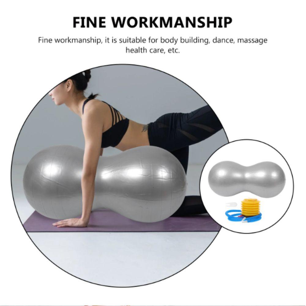 PVC Material Explosion-proof Yoga Ball Thickened Inflatable Pilates Yoga Ball  Home Exercise