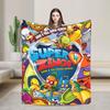 Super Zings Printed Blanket For Men Women Super Soft Cozy Funny Superzings Throw Blanket for Living Room 50x60 Inches Multi-size