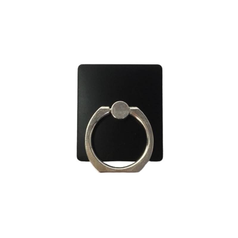 

Square Blank Finger Ring Holder Universal Car Desktop Bedside Black Gray Abs Zinc Alloy