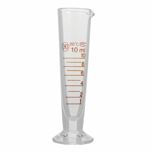 

iplusmile 10ml Glass Measuring Cup Scale Cone Mini Transparent Laboratory Cylinder Clear Experiment Tool for Mixing Paint Liquids