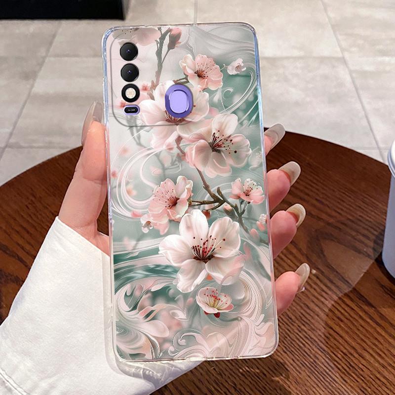 For Tecno Spark 8 8T 8P 9T (India) 7 Pro 7T Case Clear Silicone Soft TPU Jelly Cover KG6 KG7H KG7 KF6 Cute Rabbit Cat Phone Case