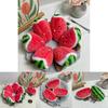 Cute Watermelon Plush Keychain With Pp Cotton Filling For Bag Decoration And Collectors