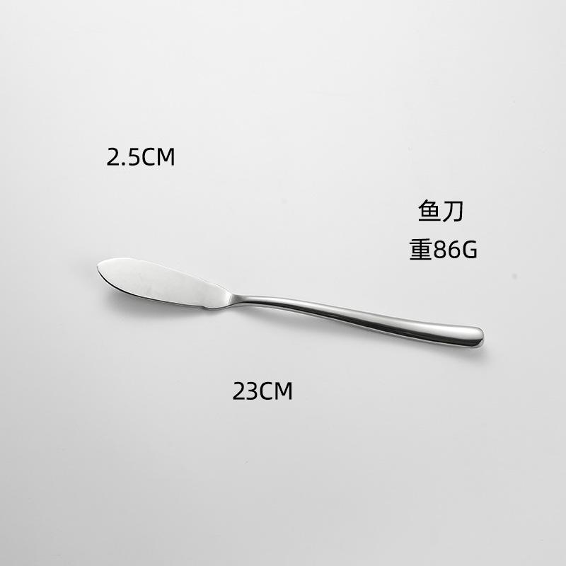 Moonlight series stainless steel knife, fork and spoon set, titanium-plated coffee spoon, western food steak knife, fork tableware, gifts