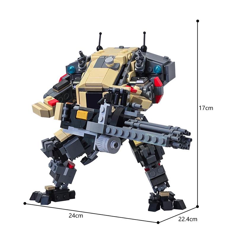 Buildmoc Titanfalleds Legion Titan Mech Robots Figures MOC Set Building Blocks Kits Toys for Children Kids Gifts 660PCS Bricks