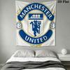 Man Utd K Wall Hanging Printed Fabric Blanket Decorative Tapestries for Bedroom Living Room Home Decor