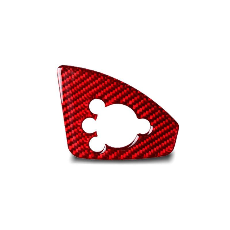 TT 8N 8J MK123 TTRS 2008 ~ 2014 Aksesuarları 2 adet/grup Karbon Fiber Stil Araba İç Otomatik Kapı Anahtarı Düğmesi Paneli Kapak Kılıf etiket