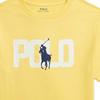 Polo Ralph Lauren Kids T-Shirt With Letter Print Round Neck Straight Cut Short Sleeve Kids Tops Yellow CWPOTSHY8020818-730