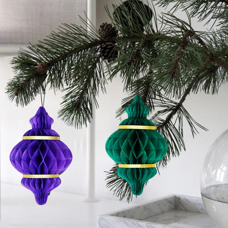 Ramadan 3D Honeycomb Hanging Decoration Eid Mubarak Paper Lantern Party Supplies Islam Muslim Wall Diy Party Decoration