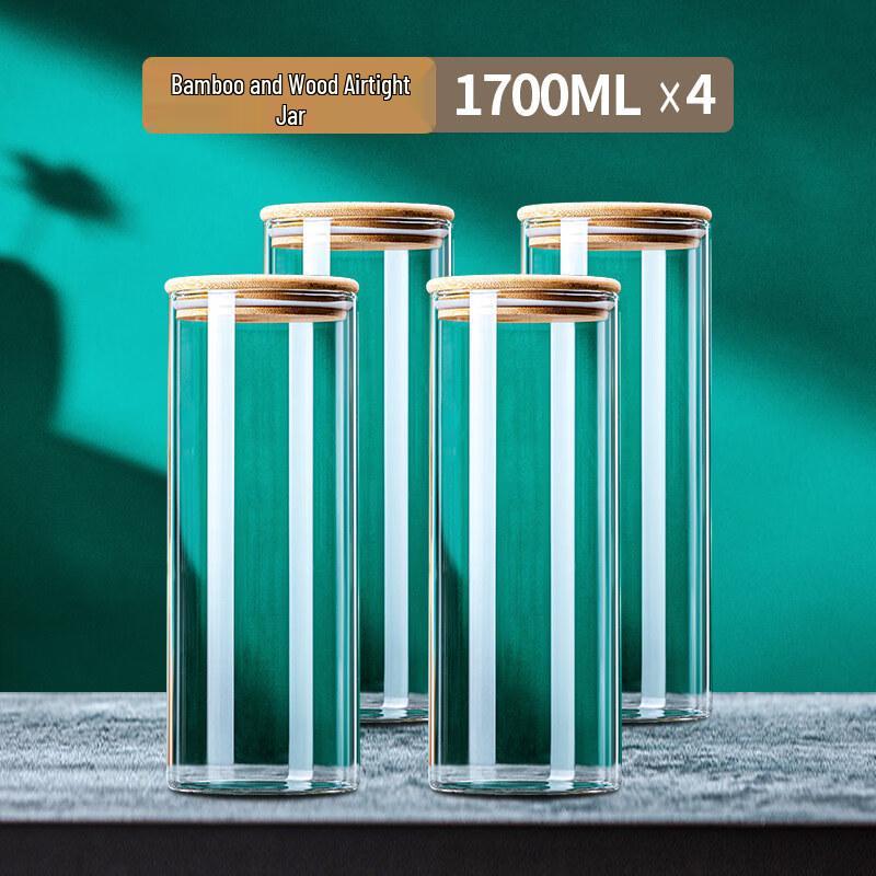 Andy Tai Transparent Glass Food Storage Jar